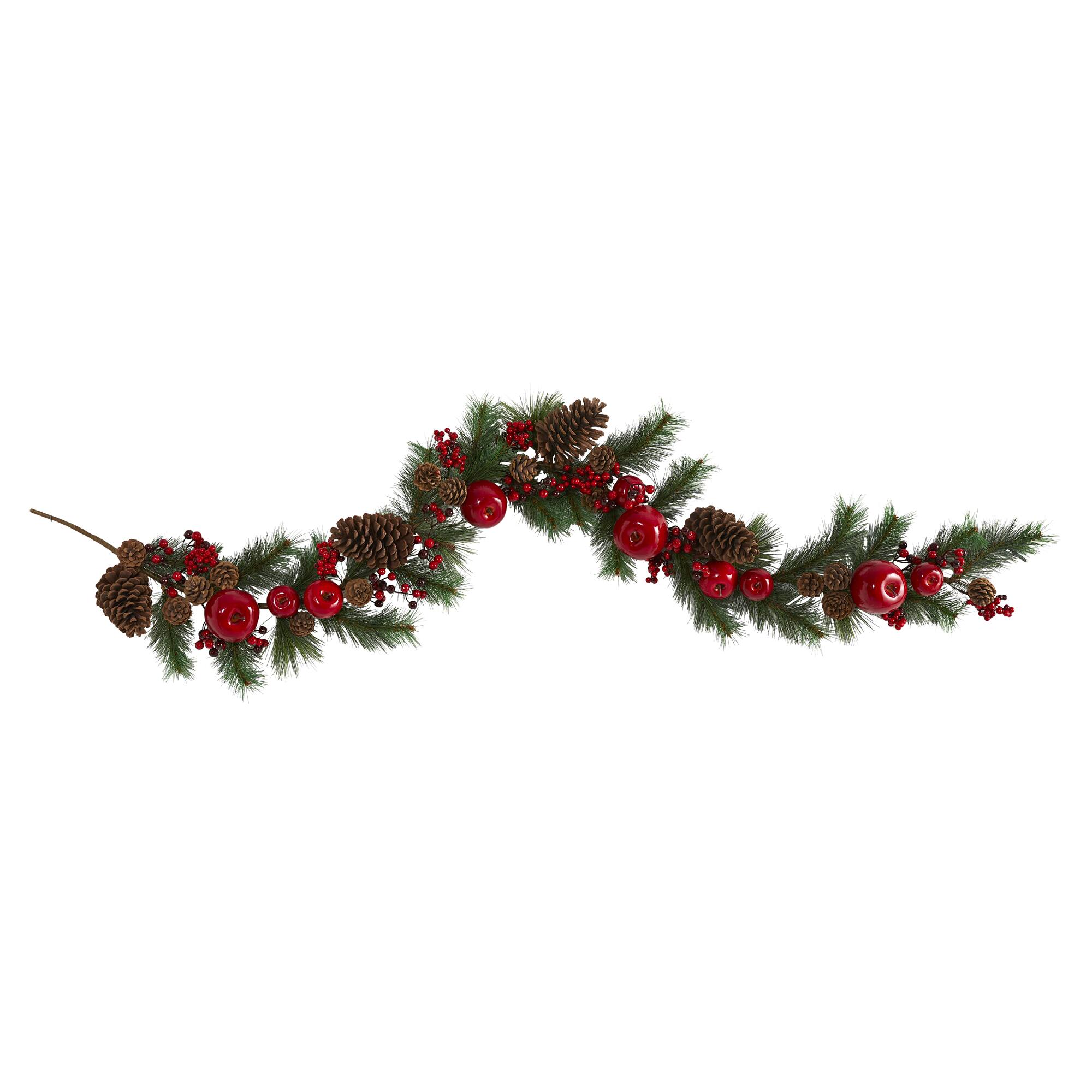 6ft. Apple, Berries & Pinecone Garland